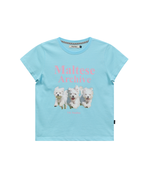 Maltese Archive Half Sleeve T-shirt LIGHT BLUE