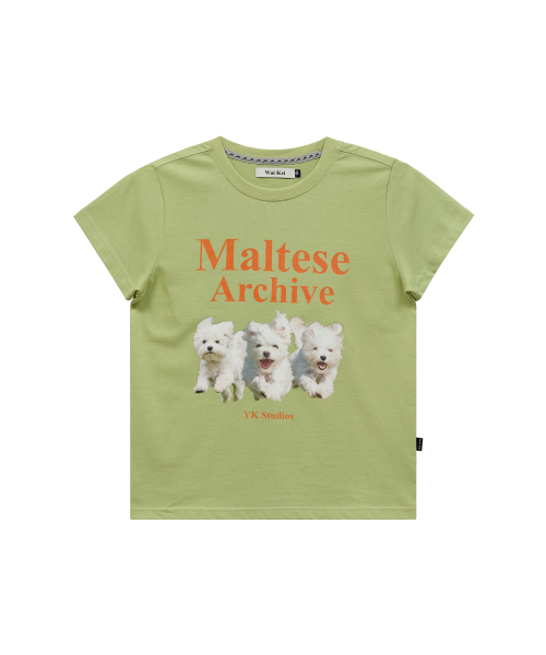 Maltese Archive Half Sleeve T-shirt YELLOW GREEN