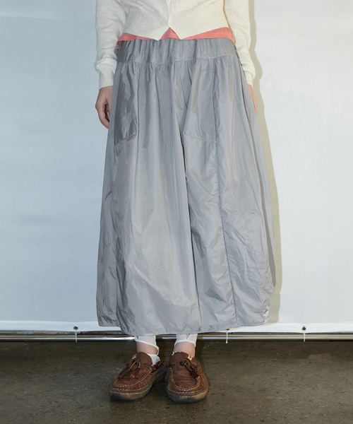 bamon balloon skirt (gray)