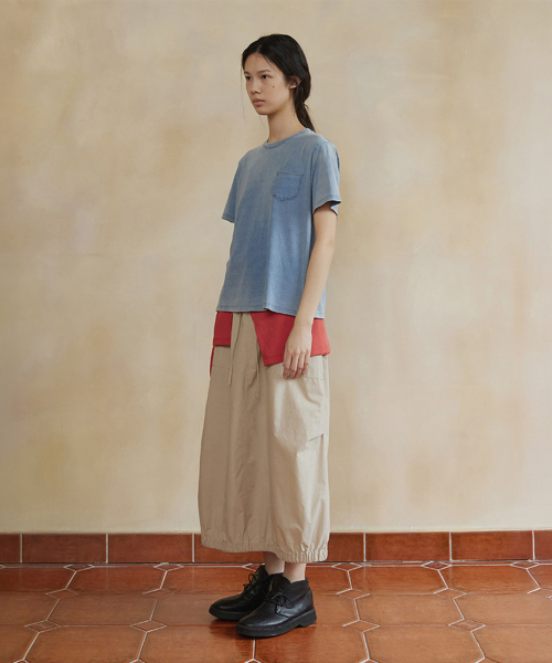 aube string skirt (beige)
