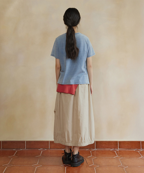 aube string skirt (beige)