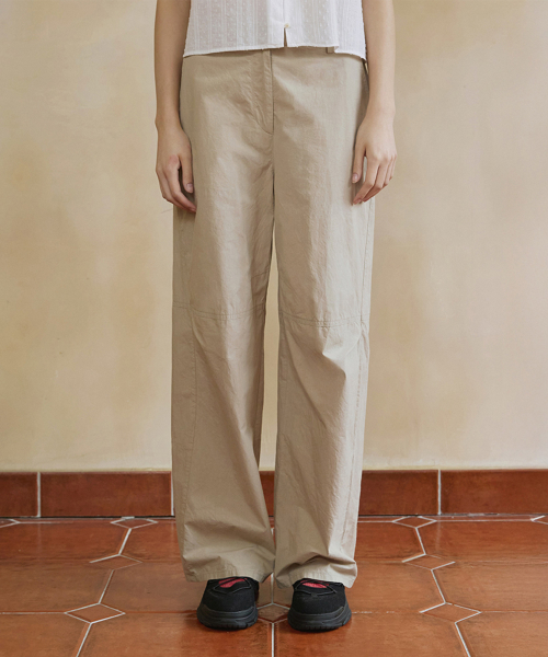aube baggy pants (beige)