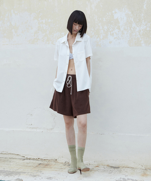 sand pocket shirt (ivory)