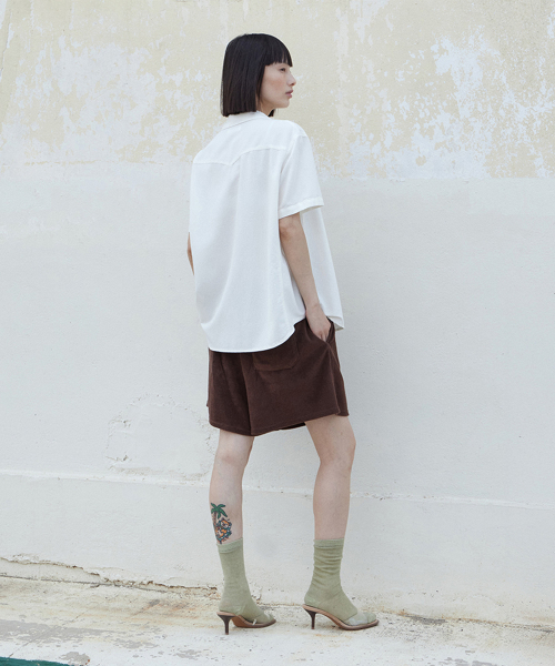 sand pocket shirt (ivory)