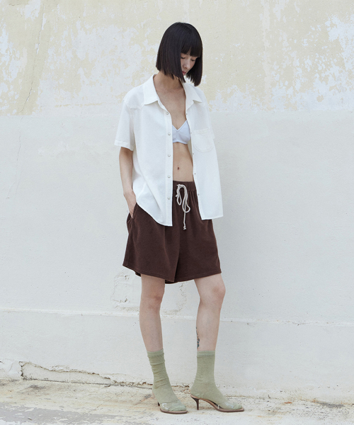 sand pocket shirt (ivory)