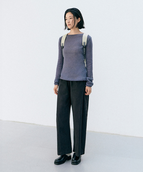 fei boucle pullover (purple)