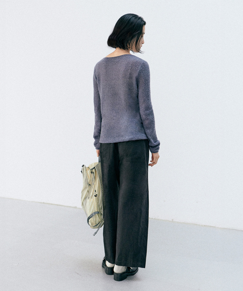 fei boucle pullover (purple)
