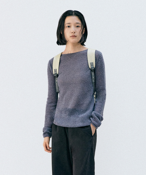 fei boucle pullover (purple)