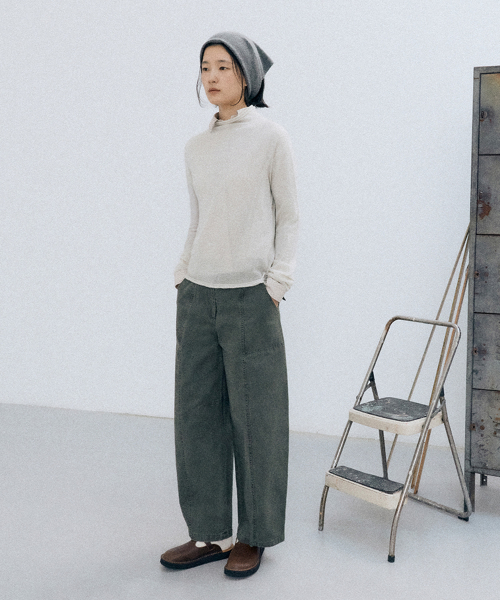 dew wholegarment pullover (ivory)