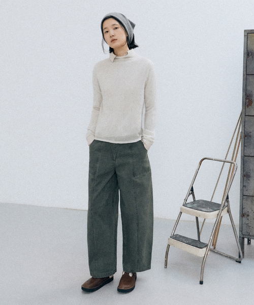 dew wholegarment pullover (ivory)