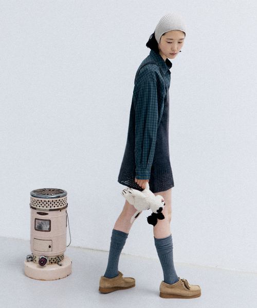 [online exclusive]ella knit one-piece (charcoal)