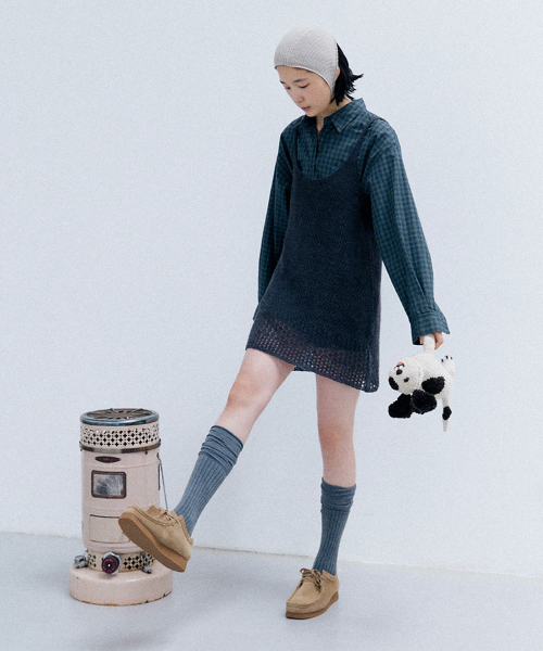 [online exclusive]ella knit one-piece (charcoal)