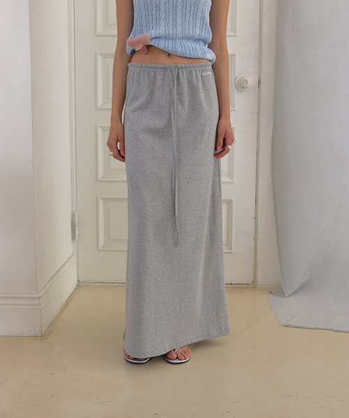 Softie maxi banding skirt - Gray