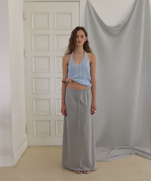 Softie maxi banding skirt - Gray