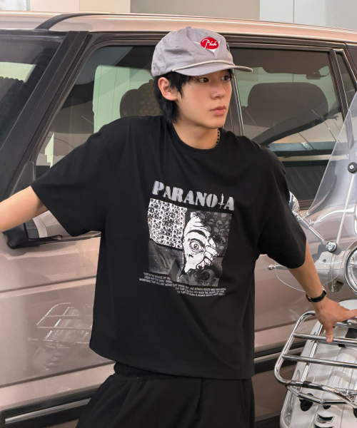 PARANOIA Overfit T-shirt[Black]