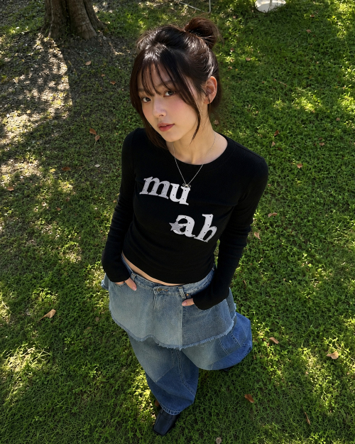 DOT STAR PATCH LONG SLEEVE [BLACK]