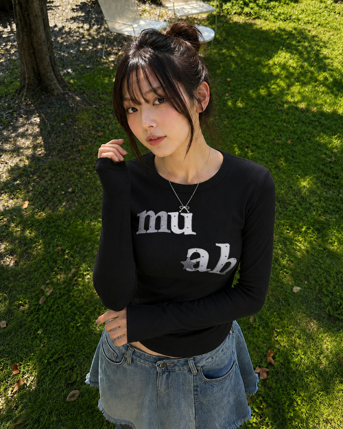 DOT STAR PATCH LONG SLEEVE [BLACK]