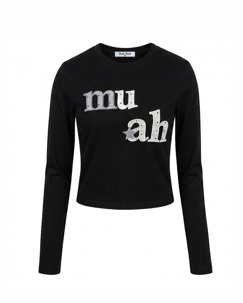DOT STAR PATCH LONG SLEEVE [BLACK]