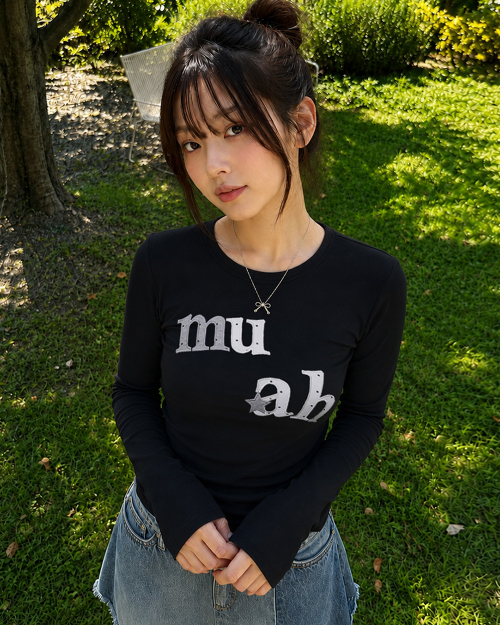 DOT STAR PATCH LONG SLEEVE [BLACK]