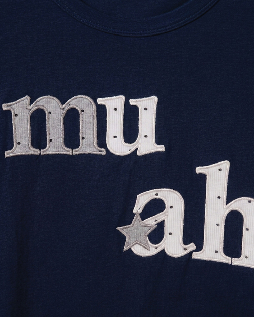 DOT STAR PATCH LONG SLEEVE [NAVY]