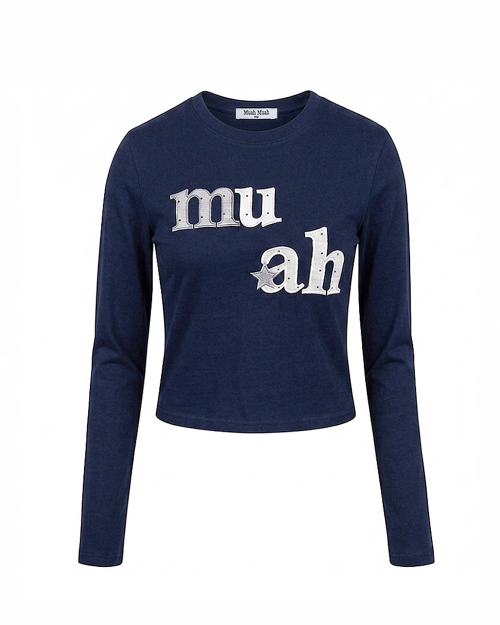 DOT STAR PATCH LONG SLEEVE [NAVY]