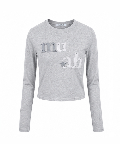 DOT STAR PATCH LONG SLEEVE [GRAY]