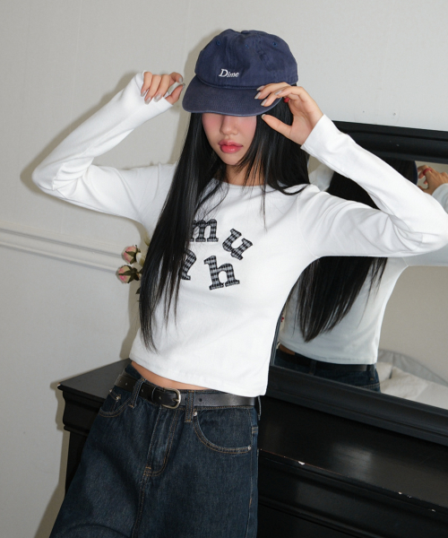 DOUBLE CHECK LONG SLEEVE [WHITE]