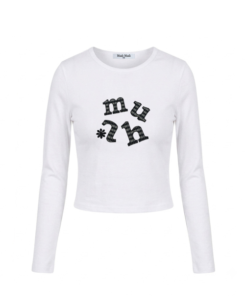 DOUBLE CHECK LONG SLEEVE [WHITE]