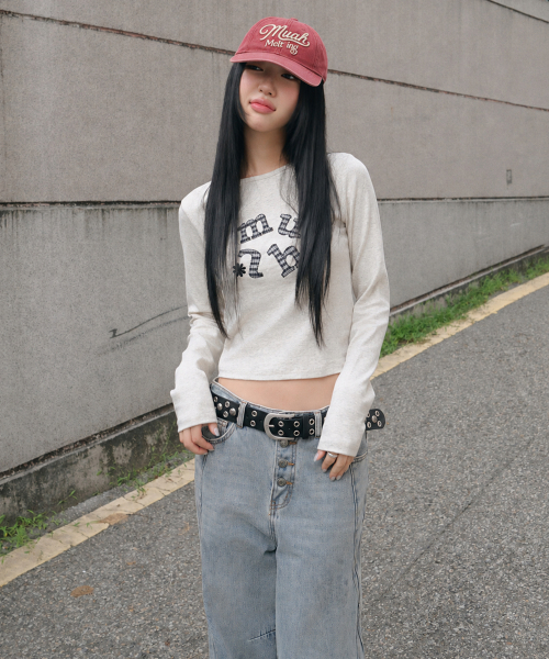 DOUBLE CHECK LONG SLEEVE [OATMEAL]