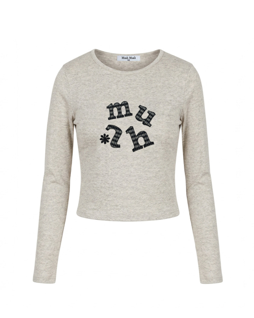 DOUBLE CHECK LONG SLEEVE [OATMEAL]