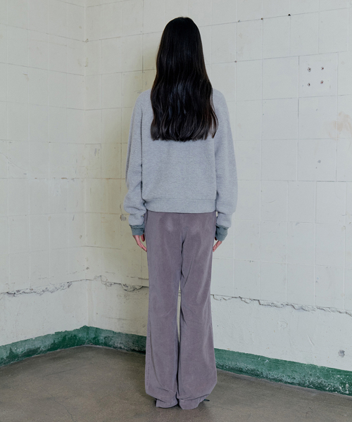 galee boucle pullover (light gray)