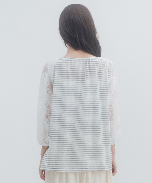 HSD Button Drawstring Blouse