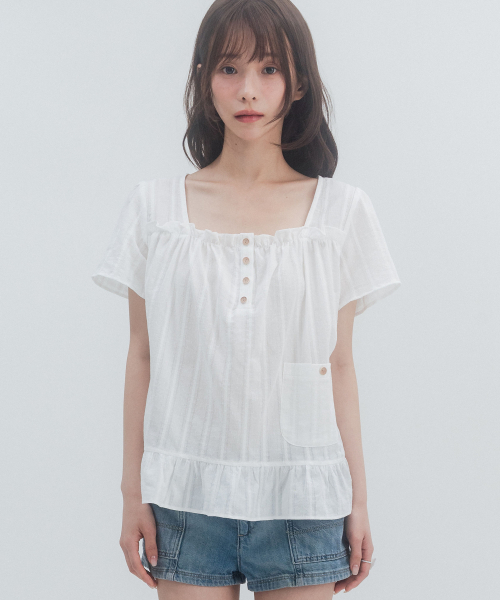 HSD Square Neck Blouse