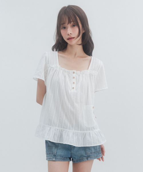 HSD Square Neck Blouse