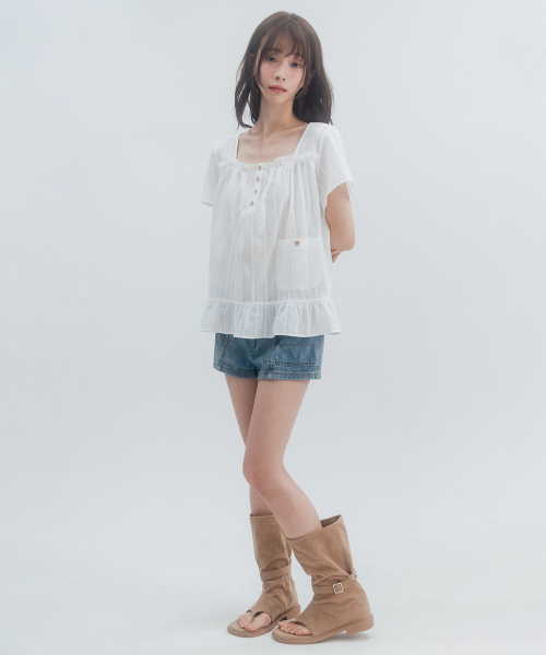 HSD Square Neck Blouse