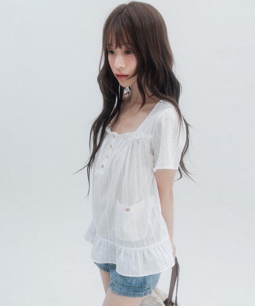 HSD Square Neck Blouse