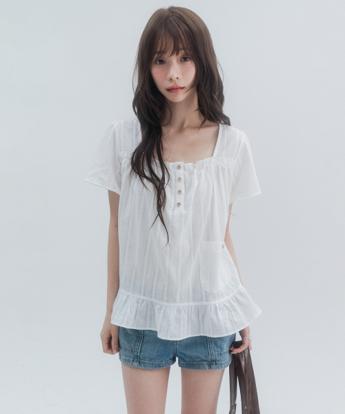 HSD Square Neck Blouse