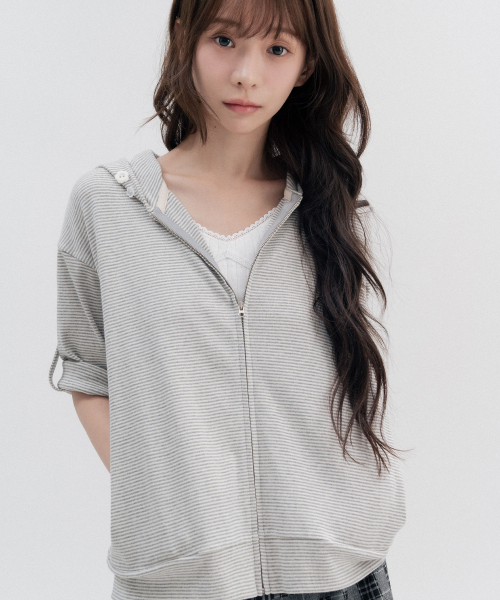 HSD Button Hoodie Zip Up