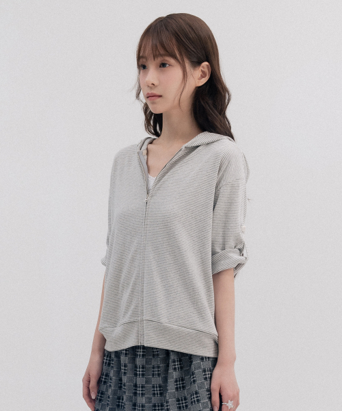 HSD Button Hoodie Zip Up