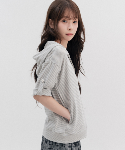 HSD Button Hoodie Zip Up