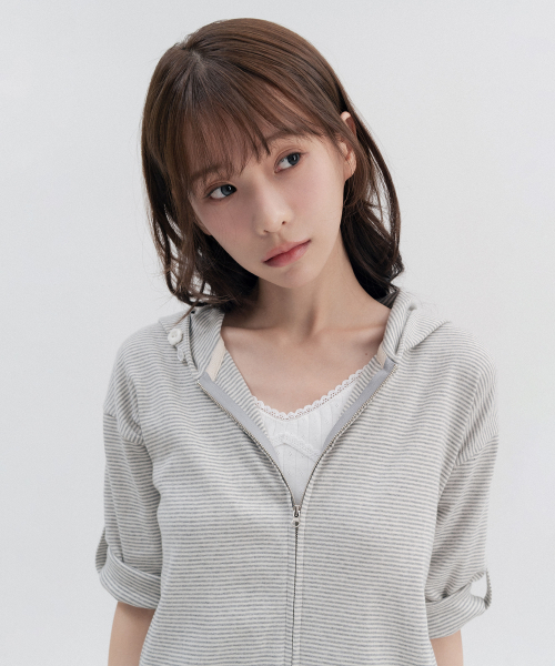 HSD Button Hoodie Zip Up