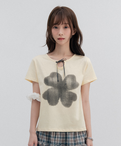 High School Logo Ribbon T Shirt_Yellow
