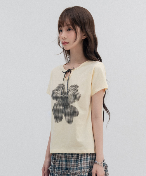 High School Logo Ribbon T Shirt_Yellow