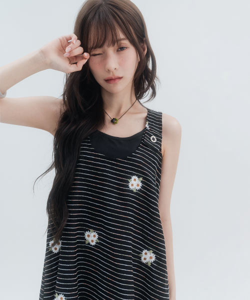 HSD Button Layered Dress