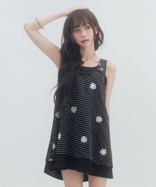 HSD Button Layered Dress