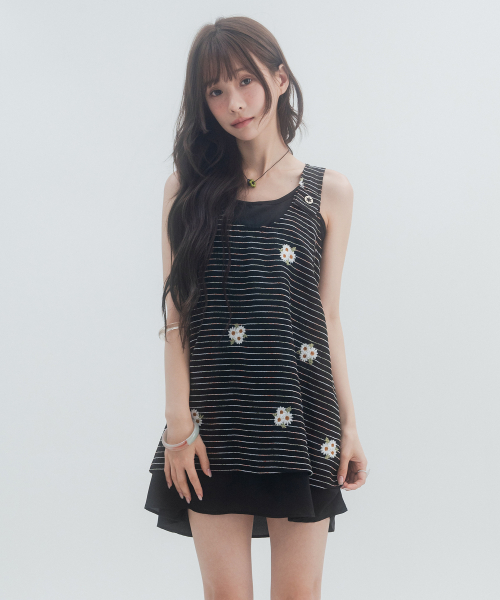HSD Button Layered Dress