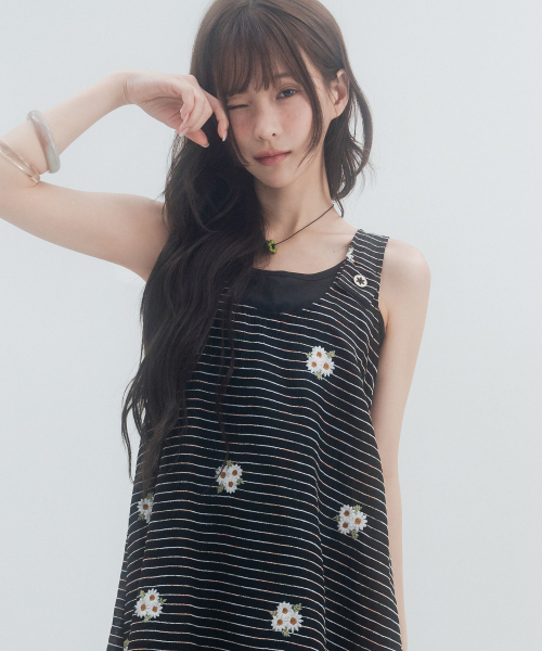 HSD Button Layered Dress