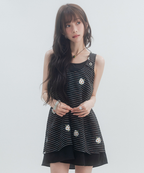 HSD Button Layered Dress