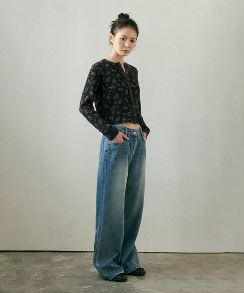 kooky denim pants (indigo)