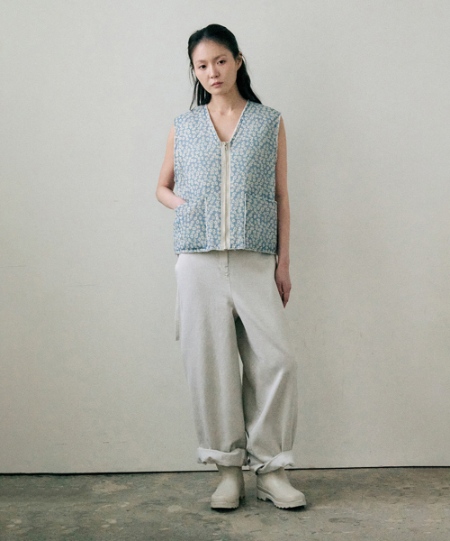 pym flower vest (blue)